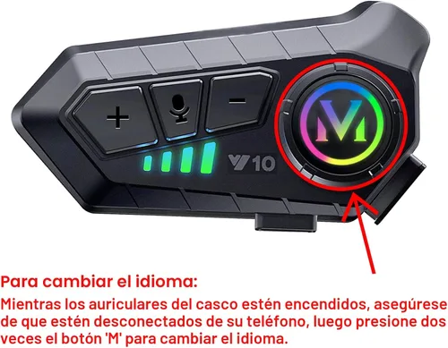 Miniatura 9 de Auriculares para casco de motocicleta FEYA con alta duración de batería, auriculares para casco IPX6, respuesta/llamada automática, control