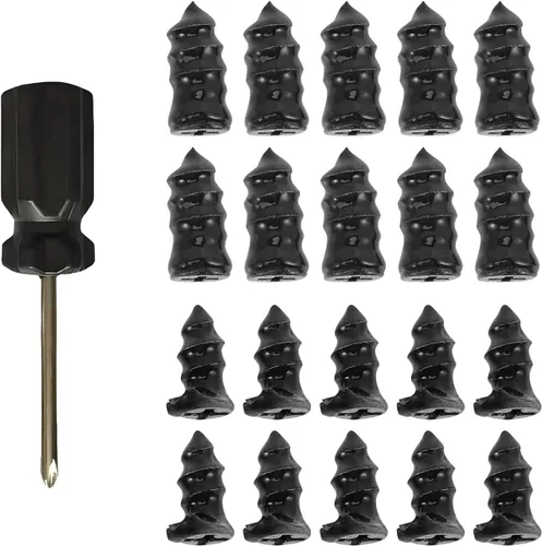 20 clavos de reparación de neumáticos de automóvil, tapón de goma sellado al vacío con destornillador, herramienta de parche de neumáticos de
