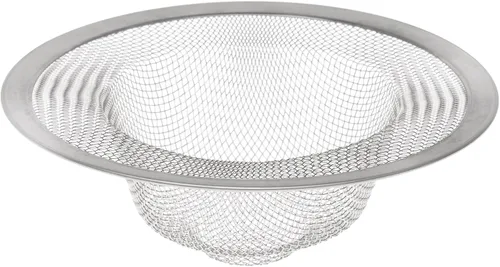 HIC Kitchen Colador de malla para fregadero, acero inoxidable 18/8, 4.5 pulgadas