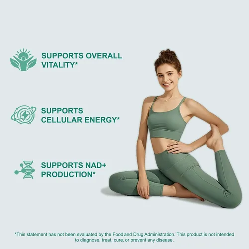 Miniatura 4 de ooioo Suplemento liposomal NAD+ - Suplemento de resveratrol NAD+ para mujeres y hombres - Apoyo energético y bienestar general - Sin OMG, cápsulas