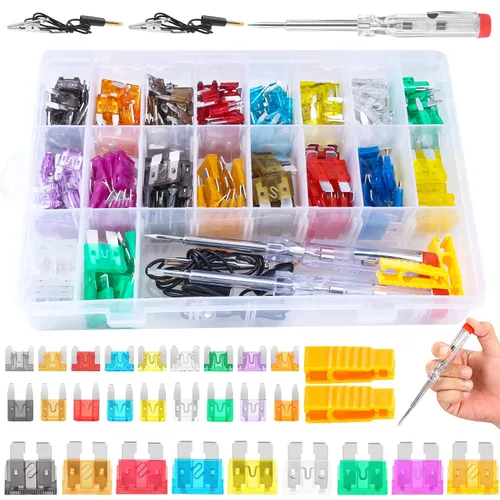 Miniatura 8 de Juego surtido de fusibles Micro2 - 105 fusibles ATR APT para automóvil con extractor de fusibles, fusible de repuesto automotriz para automóvil