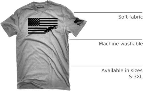Miniatura 2 de Camiseta de camión todoterreno con la bandera estadounidense de Estados Unidos, camiseta perfecta para el propietario de Gladiator JT Offroad