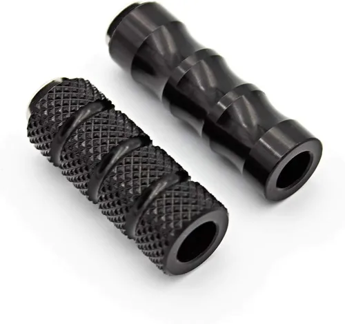 Miniatura 3 de Estriberas de freno para palanca de cambios de motocicleta con agujero de 0.236 in, pedal universal para retrasos, color negro