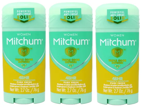 Miniatura 11 de Mitchum Antitranspirante y desodorante invisible sólido 48HR para mujer, Pure Fresh, 2.7 onzas, paquete de 6