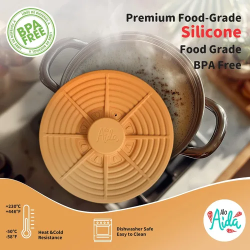 Miniatura 8 de Tapa universal de silicona para cuencos y ollas pequeñas, silicona de grado alimenticio, sin BPA, cubierta para microondas, protector