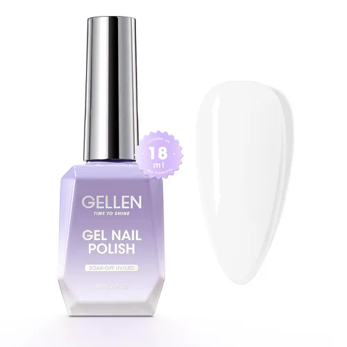 Miniatura 19 de GELLEN Gel constructor de uñas de grado de salón, 5 en 1, sin hema, gel constructor transparente para fortalecedor de ápice de uñas, 0.7 onzas Gel