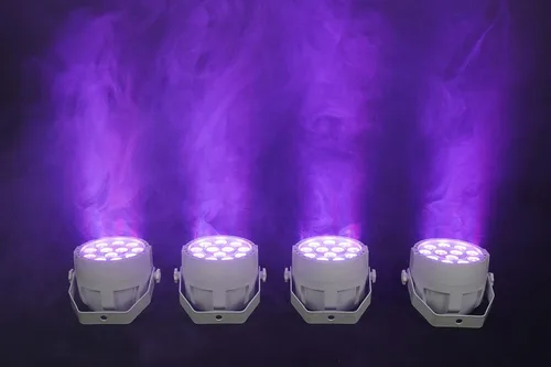 Miniatura 8 de Rockville RockPAR TRI LED RGB Compact Par Can Pro DJ DMX Wash Light+Remote Blanco