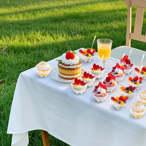 Miniatura 6 de Tebery Paquete de 100 mini tazas de postre Parfaits con 100 cucharas, cuenco pequeño transparente de 2.5 onzas para probar postres de fiesta