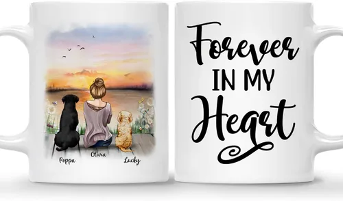 Miniatura 20 de Gossby Taza personalizada – Taza personalizada para perro, taza para mamá, taza para amantes de los perros, taza para mascotas, taza de café