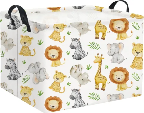 Miniatura 28 de Cestas para Bebé Cestas de Juguetes para Niños y Niñas Cesta de Regalo del Bosque Vacía Bonita Contenedor de Almacenamiento Caja Organizadora Animal