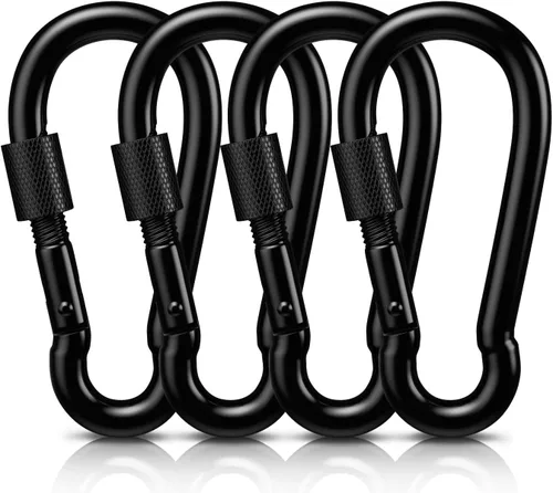 Miniatura 9 de AUTMATCH Carabiner Clips, 3" Spring Snap Hook Caribeener Clips Buckle Pack Grade Heavy Duty Carabiners Quick Link for Camping, Fishing, Hiking