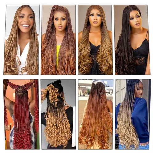 Miniatura 6 de WIPPORYA Cabello Rizado Francés para Trenzar de 24 Pulgadas, 6 Paquetes de Cabello Ondulado Suelto Elástico para Crochet Pre-Estirado 3.53