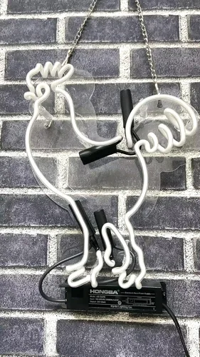 Miniatura 4 de Queen Sense 14 "pollo gallo neón signo acrílico hecho a mano hombre cueva cerveza pub bar decoración de pared lámpara luz A114CRRA2