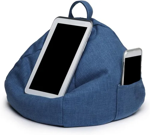 Miniatura 5 de Soporte para teléfono, soporte de teléfono suave para escritorio, regazo, rodilla, sofá y cama, soporte de almohada para tableta con bolsillo
