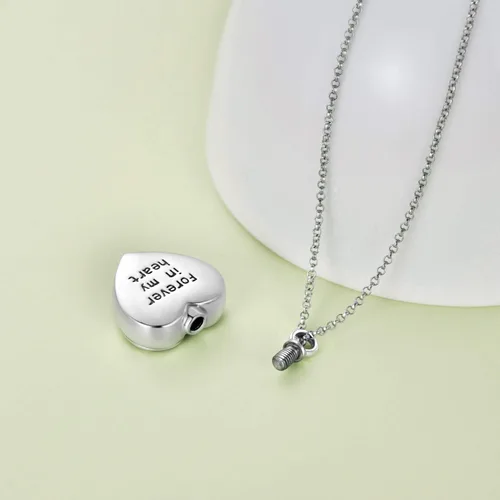 Miniatura 4 de SOULMEET Joyería de cremación para cenizas, collar de urna de plata esterlina para cenizas, mujeres y hombres, joyas de recuerdos de aprecio