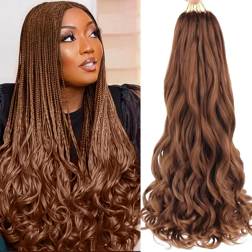 Miniatura 11 de Unionbeauty - Cabello rizado francés trenzado de 10 pulgadas, trenzas rizadas estilo Bob francés, cabello de ganchillo, 8 paquetes de trenzas
