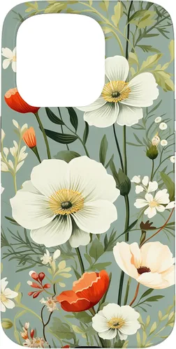 Miniatura 14 de Sage Green Flower Wildflower Pattern Floral Case for iPhone 17