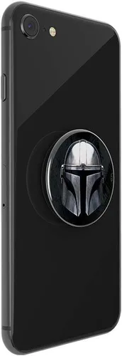 Miniatura 3 de PopSockets Agarre para teléfono con soporte expansible, agarre adhesivo, StarWars - Mandalorian (Brillo)