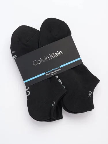 Miniatura 29 de Calvin Klein Calcetines para hombre, mezcla de algodón, acolchados, sin talla, forro de calcetines atléticos (6 unidades)