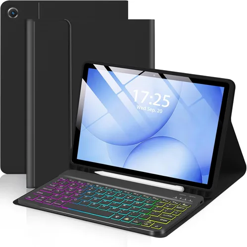 Miniatura 12 de Funda EAMPANG con teclado ratón para Samsung Galaxy Tab A9 Plus de 11 pulgadas (SM-X210/X215/X216/X218), teclado magnético desmontable USB-C
