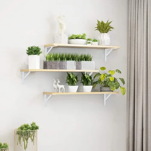 Miniatura 3 de Soportes de estante de 6 pulgadas, paquete de 8 soportes en L resistentes para estantes, soportes de metal triangulares de 90 grados para estantes