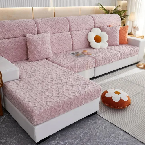 Miniatura 15 de Funda de almohada universal para sofá, 18 x 18 pulgadas, fundas de almohada resistentes al desgaste, funda de almohada elástica gruesa para sofá