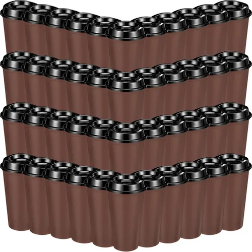 Miniatura 11 de Honeydak Paquete de 30 tazas de café reutilizables de 16 onzas con tapas, botella de agua, taza de viaje para café helado, vasos de té de plástico