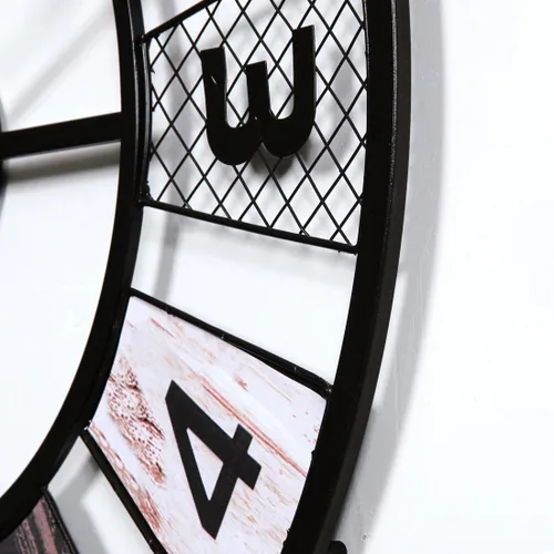 Miniatura 2 de Wall ClockGiant Wall Clock, 60 Cm Metal Silent Wall Clock Vintage Design Wall Clock for Kitchen, Living Room, Bedroom, Office, Bar