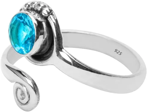 Miniatura 65 de Gemstone Stone Toe Ring 925 Sterling Silver Feet Body Jewellery Handame Toe Ring Gemstone Adjustable Toering For Girls Women Gift Jewellery