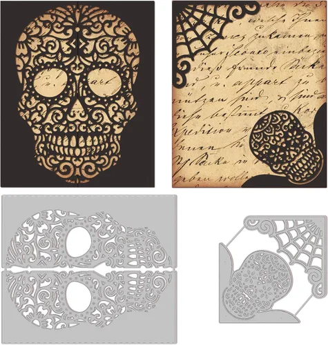 Miniatura 12 de INFUNLY 7 piezas de troquel de borde de flores de metal para hacer tarjetas de feliz cumpleaños, encaje, rosas surtidas, troquel de corte para Borde