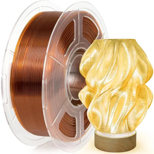 Miniatura 40 de IEMAI Paquete de filamento PETG de 0.069 in, filamento de impresora 3D multicolor translúcido degradado de hasta 23.622 in/s de impresión rápida, 4