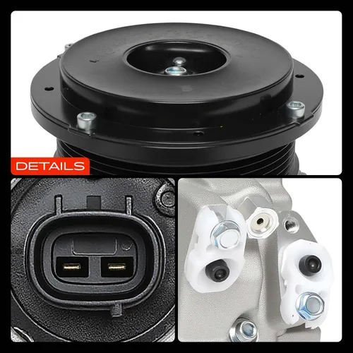 Miniatura 9 de A-Premium Compresor de aire acondicionado con embrague compatible con Toyota Highlander 2.7L 2009-2013, Venza 2.7L 2009-2016