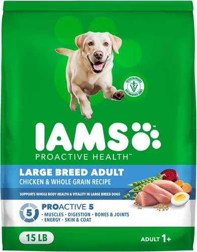 Miniatura 15 de IAMS Proactive Health - Alimento seco para perros adultos de raza grande, receta de cordero y arroz, bolsa de 40 libras
