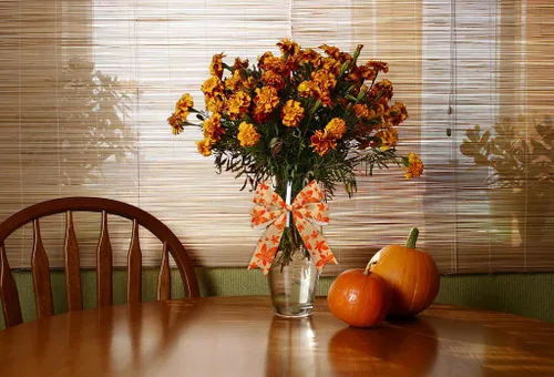 Miniatura 3 de 2 rollos de cinta de tela de otoño de arpillera de Acción de Gracias, hojas de arce de otoño, tiras naranjas y marrones, cintas decorativas
