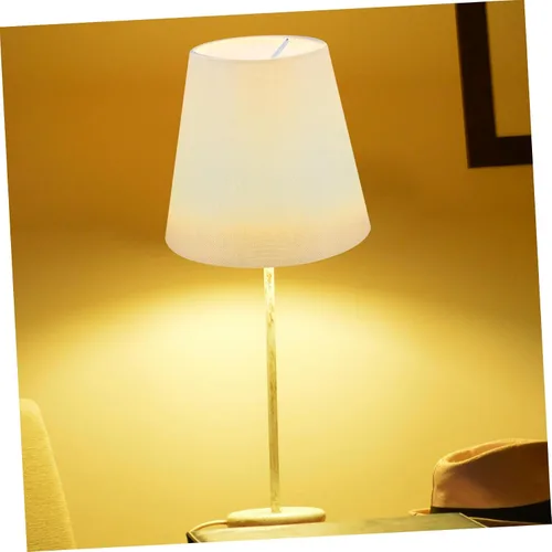 Miniatura 7 de CALLARON Lámpara pequeña de tela con clip para lámpara de mesa de pared (beige) Pantalla de tela para luz de mesa