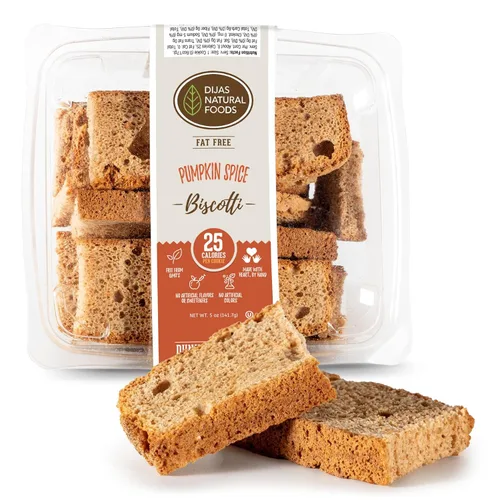 Miniatura 23 de DIJAS Natural Food s, Galleta de biscotti sin grasa, ingredientes naturales sin conservantes, delicioso aperitivo bajo en calorías (5 onzas)