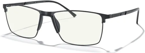 Miniatura 17 de MERRY'S Lentes de bloqueo de luz azul de moda, lentes de lectura, marco de metal, bisagra de resorte, lentes para hombres Gris-2.047 in