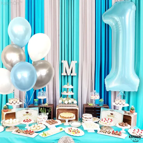 Miniatura 247 de KatchOn, Globo grande azul número 2 de 40 pulgadas Decoraciones de cumpleaños de Baby Shark para niño de 2 años Globo azul número 2 Globo