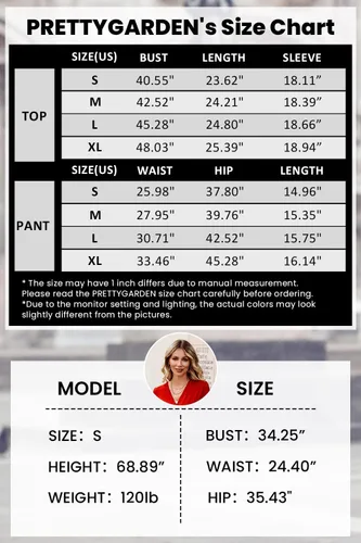 Miniatura 6 de PRETTYGARDEN Womens 2024 2 Piece Winter Long Sleeve V Neck Knit Pullover Sweater And Shorts Tracksuit Sets