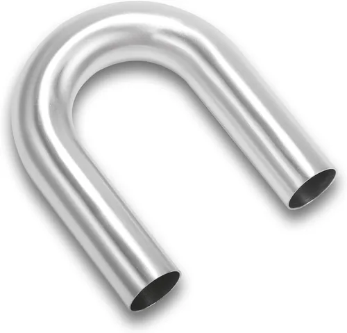 Miniatura 3 de Codo de 180 Grados 1.5 Pulgadas 38mm OD Tubo de Aleación de Aluminio para Intercooler, Tubería de Admisión de Aire, Radio 1.5D, Acabado Cepillado