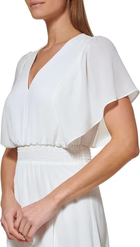 Miniatura 2 de DKNY Vestido de punto sin mangas con cuello en V