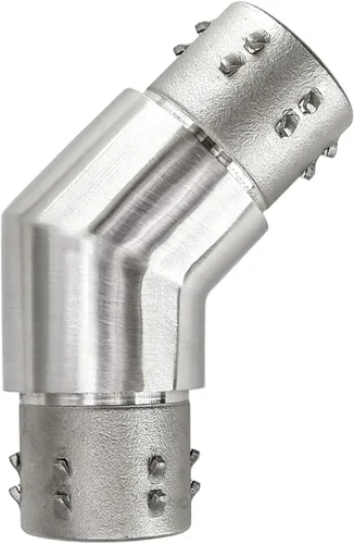 Miniatura 15 de Conector de barandilla de acero inoxidable 316, conector de codo de carpintero empotrado con forma de esquina de 3 vías para tubería de calibre 16