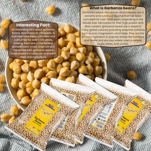 Miniatura 3 de Garbanzos Rani (Kabuli Chana) 128 onzas (8 libras) 3.63kg x paquete de 5 (total de 40 libras) a granel ~ Todo natural Vegano Sin gluten Sin