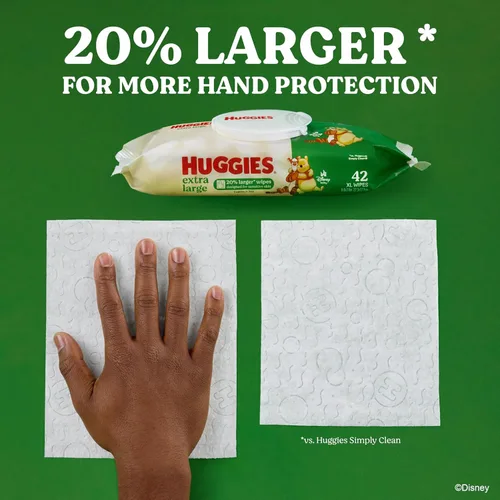 Miniatura 2 de Toallitas para bebé Huggies Extra Large, sin fragancia, 5 paquetes con tapa abatible, 210 toallitas XL en total, el empaque puede variar