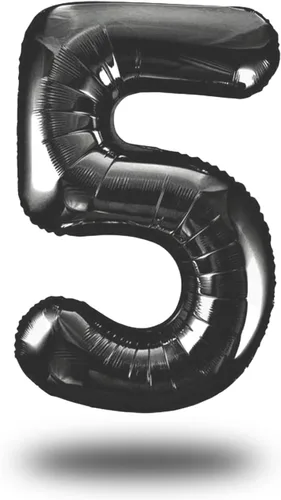 Miniatura 21 de 0 globos negros de 40 pulgadas – Fácil de inflar y desinflar reutilizable, globos de aluminio de Mylar número 0 de alta calidad para cumpleaños