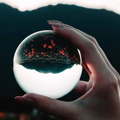 Miniatura 4 de Bola de cristal K9, bola de cristal transparente, esfera mágica para decoración, fotografía de lentes, meditación, adivinación de mirada, adorno