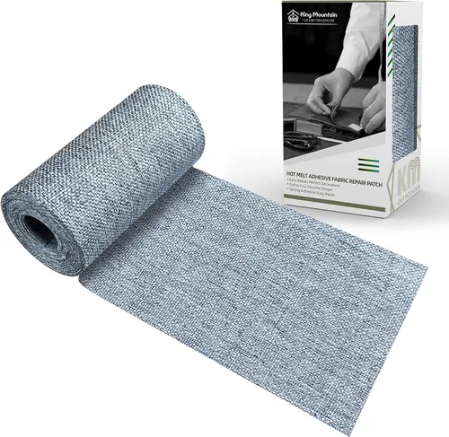 Miniatura 29 de KING MOUNTAIN Parche de lona para planchar, 3"×60", parche de reparación de tela de algodón 100% impermeable, utilizado para varios sofás, tiendas