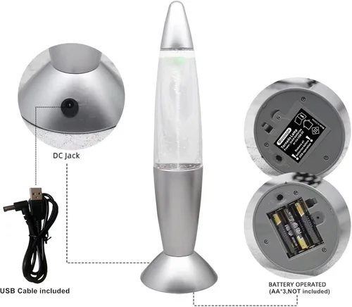 Miniatura 5 de Lámpara de tornado de 14 pulgadas para niños, adolescentes y entusiastas de la ciencia, luz LED que cambia de color para dormitorios, aulas