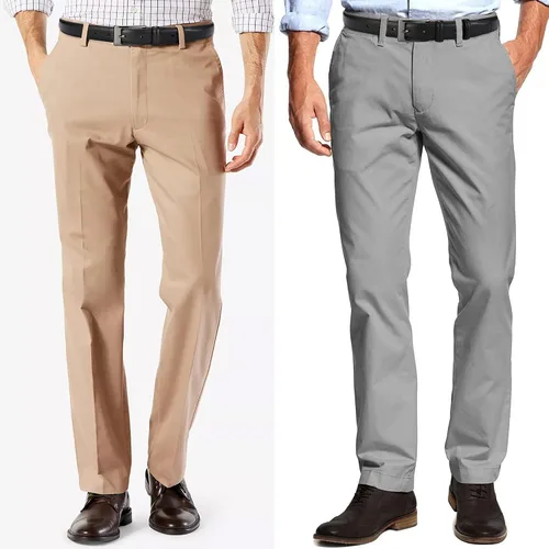 Miniatura 3 de CHAOREN Cinturón de vestir para hombre, paquete de 2 unidades, cinturón de cuero genuino para hombres de 1 18 pulgadas, ocasión formal y atuendo