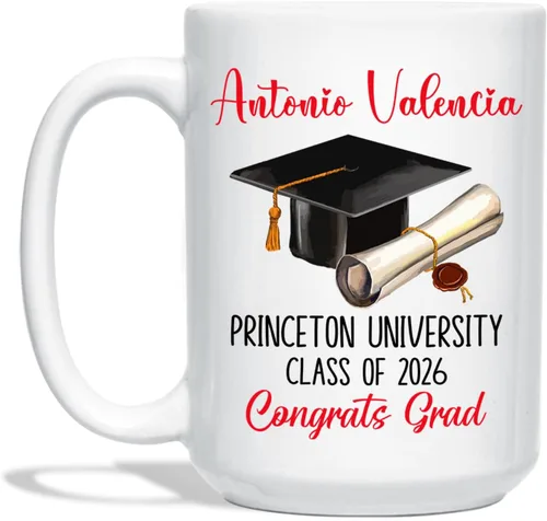 Miniatura 11 de Taza de viaje de graduación personalizada, Trust Me I Have A Master's Degree Destiny - Taza de café blanca, taza de café de graduación de 11 onzas